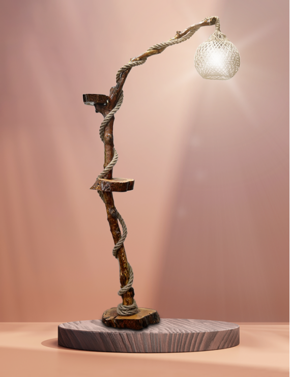 BioWooden / Modern Tasarım Büyük Boy Lambader